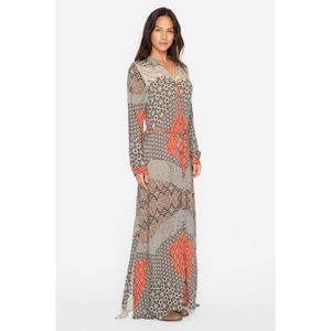 Johnny Was Wish Long Sleeve Maxi Buttondown Dress